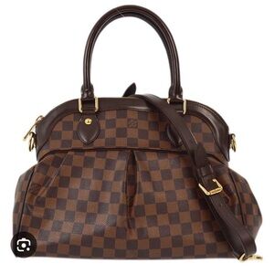 Louis Vuitton Brown Checkered Satchel
